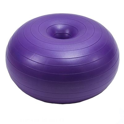 SH-PH Yoga Ball Exercise Donut Yoga Ball Workout Core Training Stability Ball for Yoga Pilates Balance Training with Inflatable Pump, Diameter: 50 Cm / 19.7 Inch (Color : F)