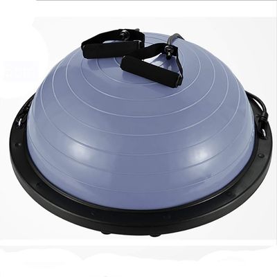 SH-PH Yoga Balance BallHalf Ball Balance Trainer with 2 Elastic Strings for Core Training Home Fitness Strength Exercise Workout Gym,Diameter: 60cm/23.6 Inch (Color : A)