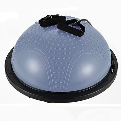SH-PH Yoga Balance BallHalf Ball Balance Trainer with 2 Elastic Strings for Core Training Home Fitness Strength Exercise Workout Gym,Diameter: 60cm/23.6 Inch (Color : E)