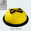 SH-PH Yoga Balance BallHalf Ball Balance Trainer with 2 Elastic Strings for Core Training Home Fitness Strength Exercise Workout Gym,Diameter: 62cm / 24.4 inch view 2