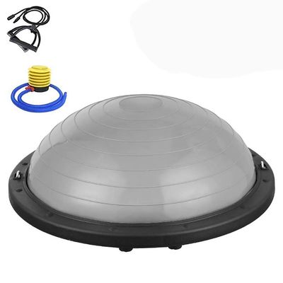 SH-PH Yoga Balance BallHalf Ball Balance Trainer with Straps Yoga Balance Ball Anti Slip for Core Training Home Fitness Strength Exercise Workout Gym Diameter: 58cm/22.8 Inch (Color : B)
