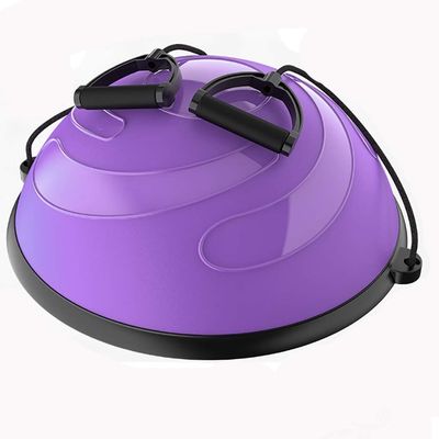 Yoga Balance BallHalf Ball Balance Trainer With 2 Elastic Strings For Core Training Home Fitness Strength Exercise Workout Gym,Diameter: 60cm/23.6 Inch (Color : F)
