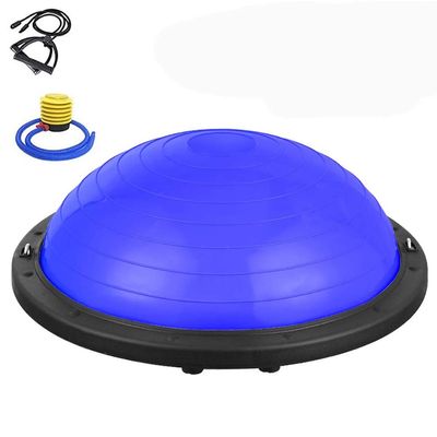 Yoga Balance BallHalf Ball Balance Trainer With Straps Yoga Balance Ball Anti Slip For Core Training Home Fitness Strength Exercise Workout Gym Diameter: 58cm/22.8 Inch (Color : C)