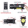 COSMOING Rail Mounted Pistol Red Laser Light Combo (Laser Sight Combo) & 600 Lumen Strobe Pistol Flashlight Rail Mount Gun Flashlight with Quick Release for Pistols Handguns,Gun Light,Pistol,Rifles view 3