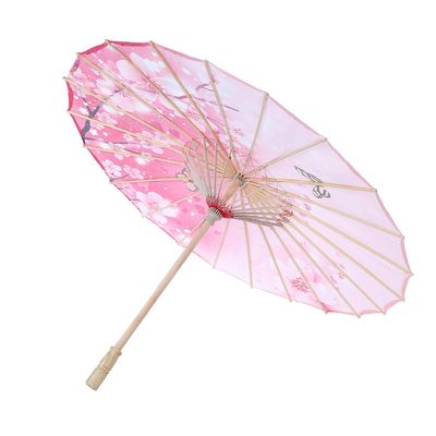 Fdit Paper Umbrella,Women Handmade Oiled Paper Umbrella Windproof Chinese Classical Dance Umbrella Stick Umbrellas(#2)