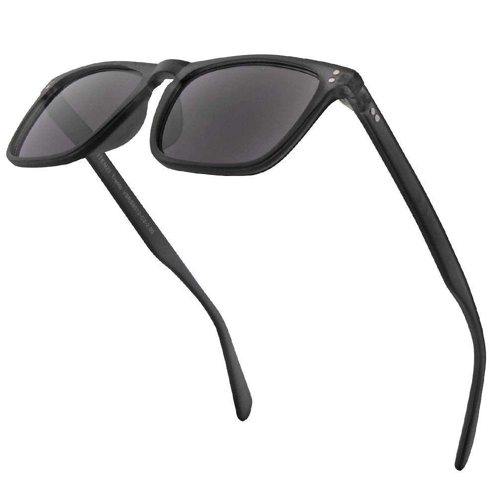 VITENZI Bifocal Sunglasses for Men and Women Designer Reading Sun Tinted Glasses with Readers - Trento in Gray