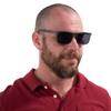 VITENZI Bifocal Sunglasses for Men and Women Designer Reading Sun Tinted Glasses with Readers - Trento in Gray view 2