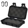 Watertight Box Outdoor Utility Dry Box, Shockproof & Protective Case W/Foam, Micro Case Solid Dry Storage Container for Fishing Camping Diving Snorkelling Outdoor Activities, Small Black view 1