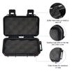 Watertight Box Outdoor Utility Dry Box, Shockproof & Protective Case W/Foam, Micro Case Solid Dry Storage Container for Fishing Camping Diving Snorkelling Outdoor Activities, Small Black view 3