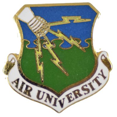 AIR UNIVERSITY LAPEL PIN OR HAT PIN - Size 1 1/8" - VETERAN OWNED BUSINESS