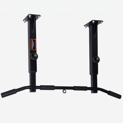 Ceiling Mounted Pull Up Bar Multi-Grip Upper Body Workout Bar Joist Mounted, Strength Training Fitness Equipment Chin-Up Frame Exercise Workout Equipment Supports 600lbs (Color : Black)