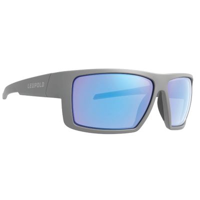 Leupold Switchback Performance Eyewear with Matte Gray Frames and Blue Mirror Polarized Lenses