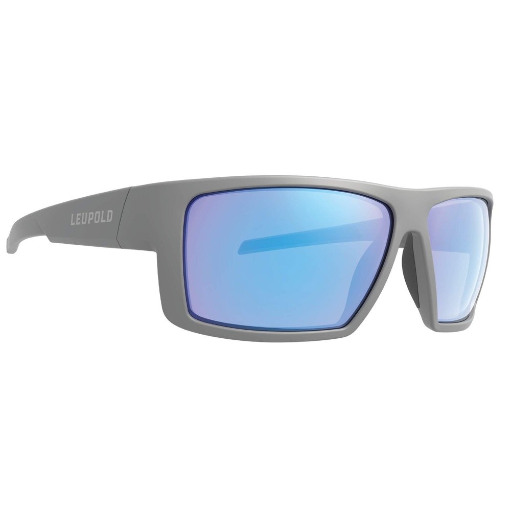 Leupold Switchback Performance Eyewear with Matte Gray Frames and Blue Mirror Polarized Lenses