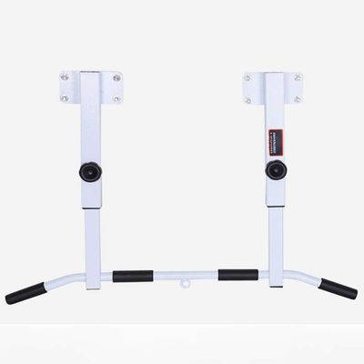 Swwin Wall Mounted Pull Up Bar Multi-Grip Upper Body Workout Bar, Strength Training Fitness Equipment Chin-Up Frame Exercise Workout Equipment Chin up Bar Doorway Exercise Bar (Color : White)