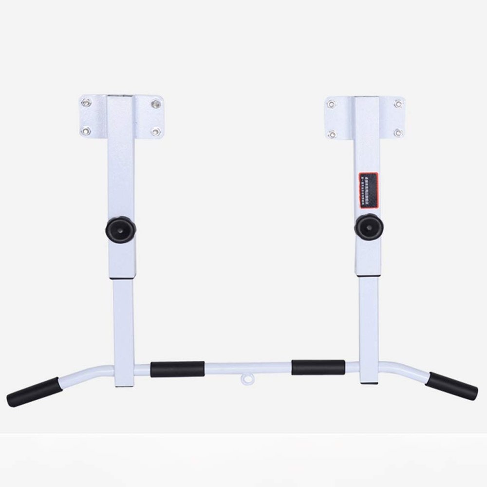 Swwin Wall Mounted Pull Up Bar Multi-Grip Upper Body Workout Bar, Strength Training Fitness Equipment Chin-Up Frame Exercise Workout Equipment Chin up Bar Doorway Exercise Bar (Color : White)