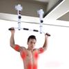 Swwin Wall Mounted Pull Up Bar Multi-Grip Upper Body Workout Bar, Strength Training Fitness Equipment Chin-Up Frame Exercise Workout Equipment Chin up Bar Doorway Exercise Bar (Color : White) view 2