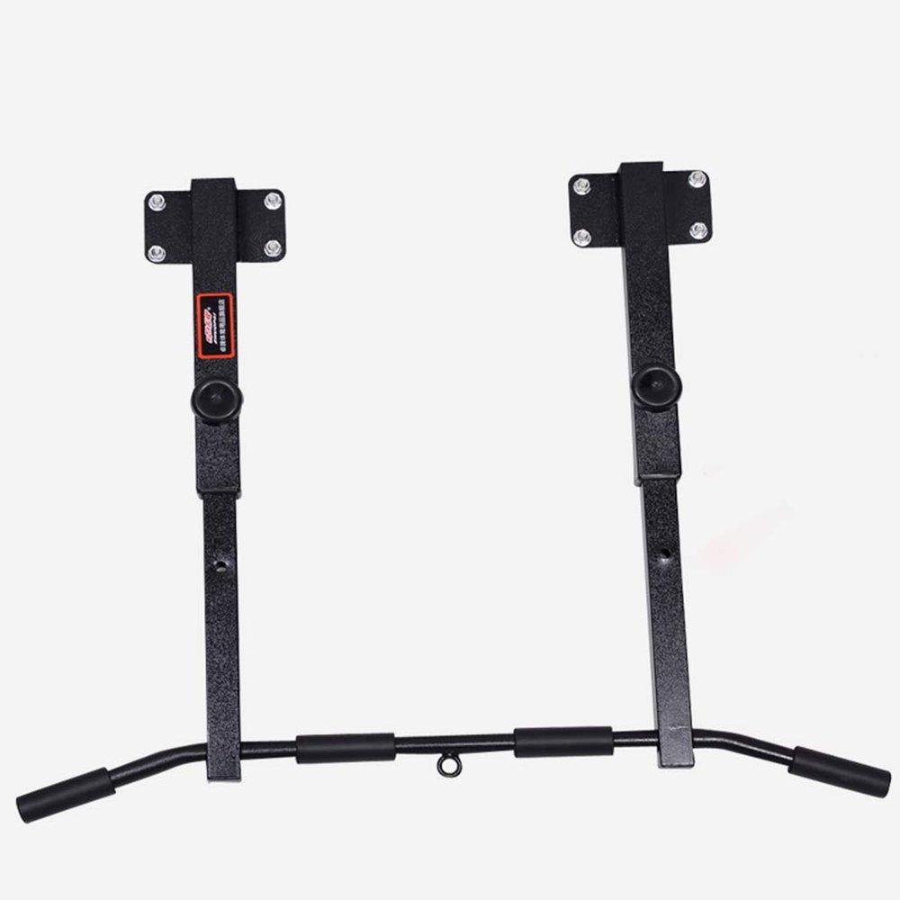 Swwin Wall Mounted Pull Up Bar Multi-Grip Upper Body Workout Bar, Strength Training Fitness Equipment Chin-Up Frame Exercise Workout Equipment Chin up Bar Doorway Exercise Bar (Color : Black)