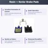 Bike Brake Pads Resin for Hope Tech X2, X 2 Race, Mini V2, Tech V 2 Brakes. The Bicycle Replacement Part for OEM Brakes for high Braking Power (1 Resin) view 2
