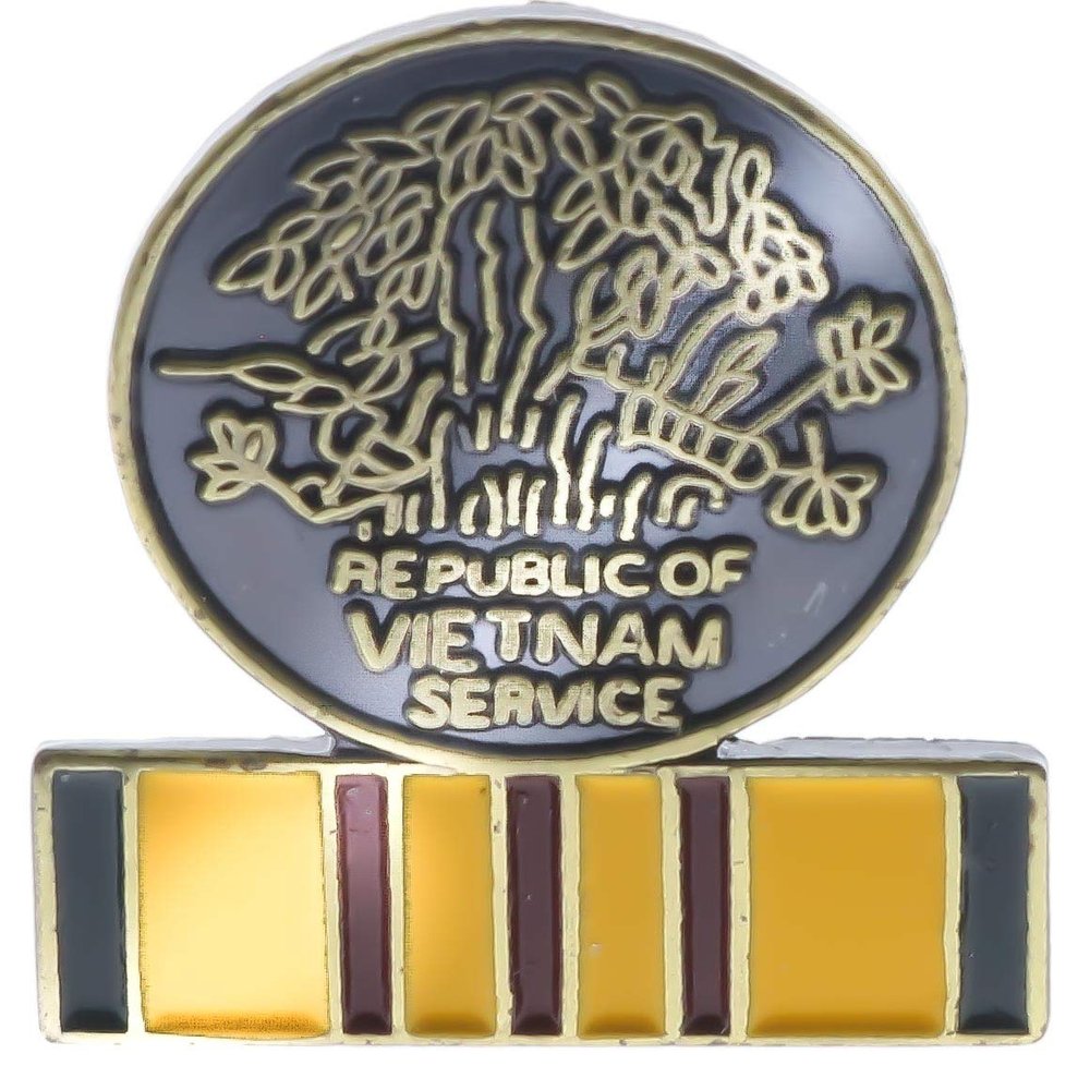 Vietnam Service Ribbon Hat or Lapel Pin HON15664 F6D28P