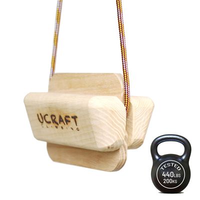 Ucraft Pocket-Sized Climbing Hangboard. Portable Fingerboard for Training and Warm-up
