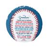 Custom Quote Message Baseball | Personalized Graduation, Birthday, Senior Gift for Son or Grandson (Grandson from Grandma - Promise to Love You) view 2