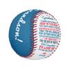 Custom Quote Message Baseball | Personalized Graduation, Birthday, Senior Gift for Son or Grandson (Grandson from Grandma - Promise to Love You) view 3