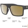 Leupold Becnara Performance Eyewear with Matte Black Frames and Bronze Mirror Polarized Lenses view 3