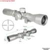 TWP Silver Anodized Finish 2-7x32 Long Eye Relief Scope with Silver Ring Mount view 2