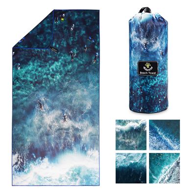 4Monster Microfiber Beach Towel Quick Dry,Super Absorbent Lightweight Travel Towel for Swimmers, Sand Free Camping Towel, Beach Towels for Pool,Swim,Water Sports,Yoga