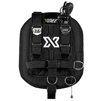 xdeep ZEOS Deluxe Single Tank Scuba Diving BCD (28lbs / 13kg Lift Wing, Aluminum Backplate - 2X 10lbs Medium Weight Pockets)