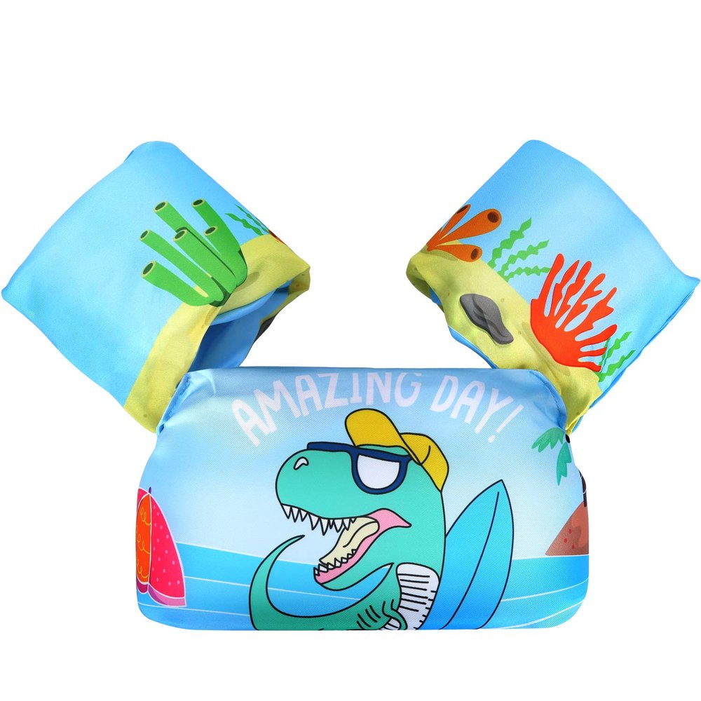 Biange Toddler Swim Vest, Swim Floaties Pool Float for Kids 20-30-50+ lbs, Puddle/Beach Swimming Jumper, Boys/Girls Learn to Swim