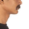 HPO Men's Horseshoe Mustache Set Brown Cosplay Facial Hair view 4