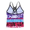 Kaerm Big Girls Tie Dye 3 Pcs Tankini Set Criss Cross Top with Brief Shorts Swimsuit Beachwear Purple 10 view 4