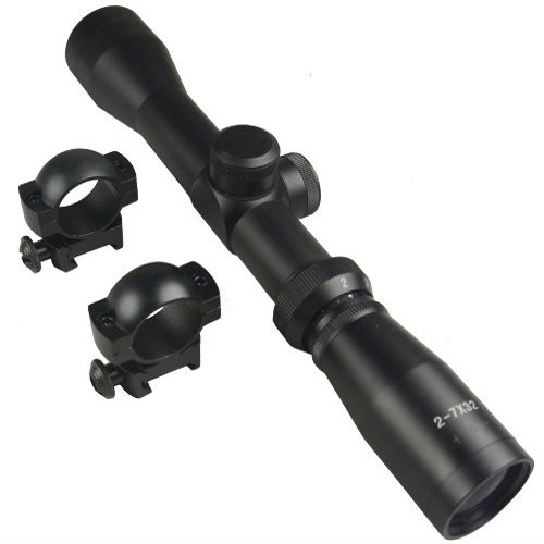 TWP 2-7x32 Long Eye Relief Scope with Ring Mount