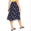 Maison Jules Womens Metallic Floral A-Line Skirt Navy 0 view 2