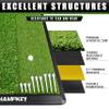 CHAMPKEY Dual-Turf Golf Hitting Mat | Come with 9 Golf Tees & 1 Rubber Tee | Heavy Duty Rubber Backing Golf Practice Mat Ideal for Indoor & Outdoor Training13"x17", LITE Version view 4