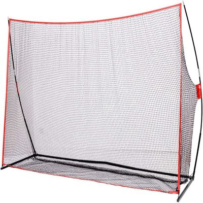GOPLUS 10'7' Golf Practice Hitting Net, Personal Driving Range, Tetoron Knotless Net, Oxford Cloth Webbing, Metal Tubes, Fiberglass Poles, with Carrying Bag, for Indoor and Outdoor Golf Training