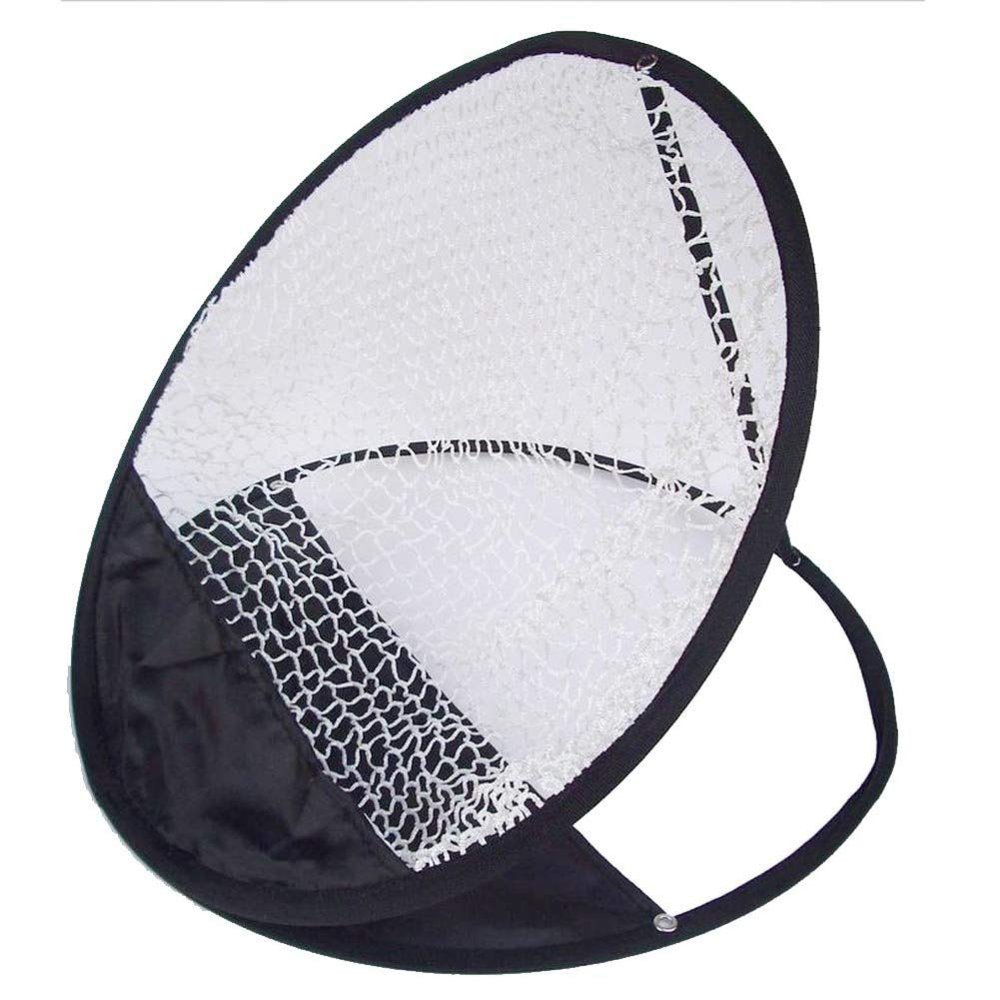shlutesoy Portable Pitching Golf Target Training Practice Chipping Hitting Net Basket Durable, Portable, Folding Black