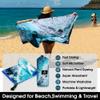 4Monster Microfiber Beach Towel Quick Dry,Super Absorbent Lightweight Travel Towel for Swimmers, Sand Free Camping Towel, Beach Towels for Pool,Swim,Water Sports,Yoga view 2