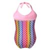 Alvivi Baby Infant Girls Mermaid Fish Scale Swimsuit Swimwear One Piece Halter Bowknot Bikini Bathing Suit Colorful 18-24 Months view 2