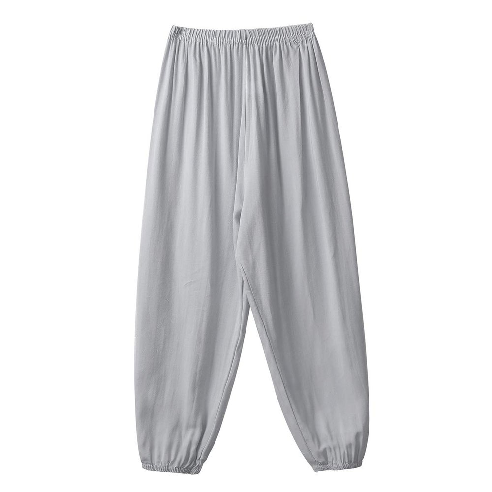 Alvivi Children Girls Boys Modal Yoga Pilates Dance Harem Pants High Waist Loose Hippie Workout Sports Trousers Grey 3-4