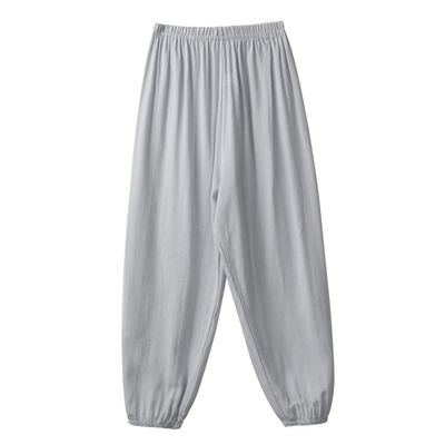 Alvivi Children Girls Boys Modal Yoga Pilates Dance Harem Pants High Waist Loose Hippie Workout Sports Trousers Grey 5-6