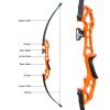 D&Q Archery 50" Takedown Bow and Arrows Set for Adults 30lb 40lb Metal Riser Right Hand Longbow Kit for Beginner to Intermediate Hunting Target (30LB, Orange) view 3