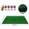 Golf Grass Practice Mat,100cm x 100cm Mini Golf Mats with Golf Tee Backyard Outdoor Indoor Golf Putting Mat (Size : 100 * 150cm) view 2
