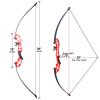 D&Q Archery 50" Takedown Bow and Arrows Set for Adults 30lb 40lb Metal Riser Right Hand Longbow Kit for Beginner to Intermediate Hunting Target(Red, 30lb) view 2