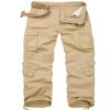 AKARMY Womens Cargo Pants with Pockets Outdoor Casual Ripstop Camo Military Combat Construction Work Pants Khaki view 1
