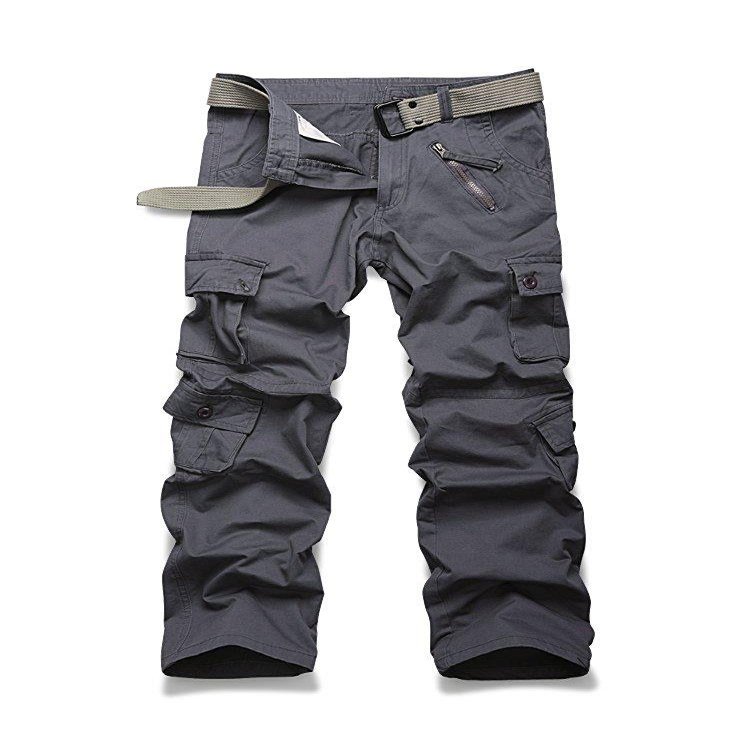 AKARMY Womens Cargo Pants with Pockets Outdoor Casual Ripstop Camo Military Combat Construction Work Pants Gray