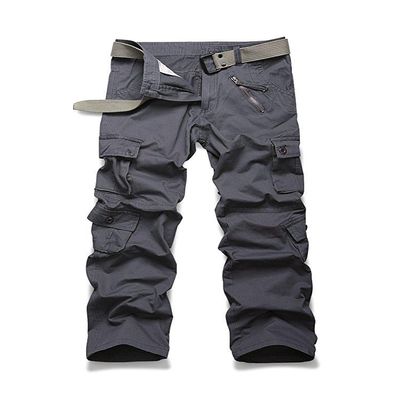 AKARMY Womens Cargo Pants with Pockets Outdoor Casual Ripstop Camo Military Combat Construction Work Pants Gray