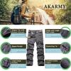 AKARMY Womens Cargo Pants with Pockets Outdoor Casual Ripstop Camo Military Combat Construction Work Pants Gray view 4