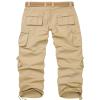 AKARMY Womens Cargo Pants with Pockets Outdoor Casual Ripstop Camo Military Combat Construction Work Pants Khaki view 3
